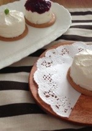 ゼラチンなし★お豆腐レアチーズケーキ-レシピのメイン写真