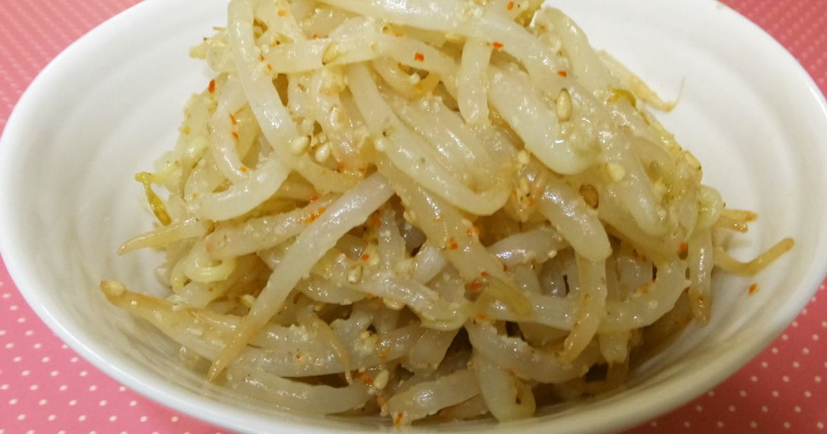 すごく簡単！もやしの昆布茶ピリ辛和え☆ by ぷにゃぴー