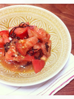 トマトの塩昆布和え-レシピのメイン写真