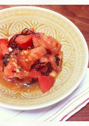 トマトの塩昆布和え-レシピのメイン写真