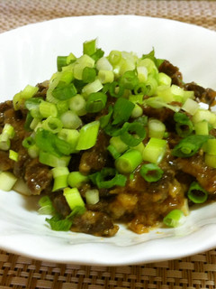 ヘルシーおつまみ!鯨肉のオイスター炒め-レシピのメイン写真