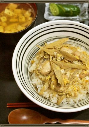 夏♪香りごぼうの親子どん-レシピのメイン写真