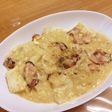 豆豆コンビのヘルシーカルボナーラ