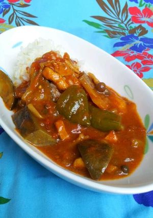 夏野菜のトマトカレー-レシピのメイン写真