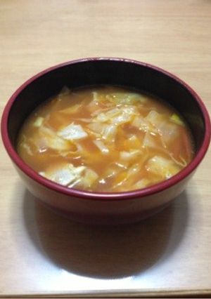 どっさりキャベツの即席ミネストローネ-レシピのメイン写真