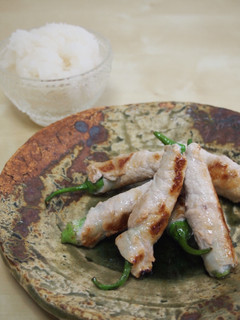 オクラとししとうの肉巻みぞれ添え-レシピのメイン写真