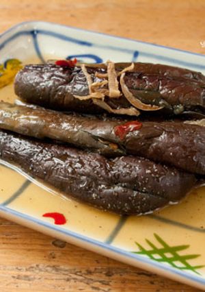 蒸しナスの麺つゆ浸し、中華味-レシピのメイン写真