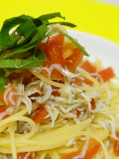 釜揚げシラスとトマトの冷製パスタ-レシピのメイン写真