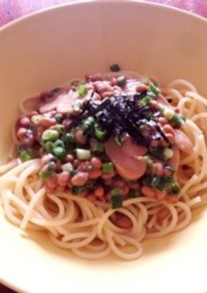 免疫力回復♪和風納豆パスタ-レシピのメイン写真