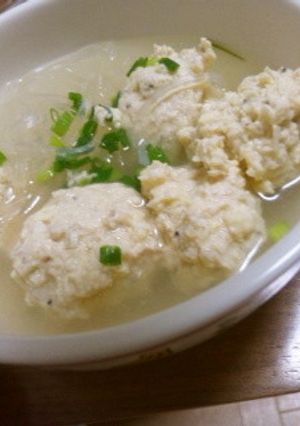 鶏だんごの春雨スープ-レシピのメイン写真
