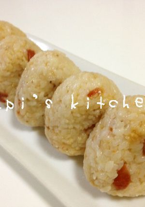 ☆梅おかかお握り～味噌ver☆-レシピのメイン写真