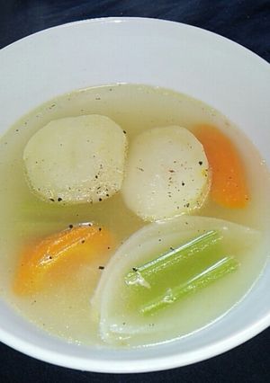 ゴロゴロ野菜の鶏スープ-レシピのメイン写真