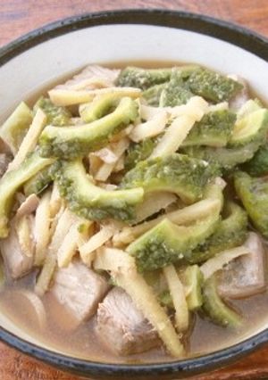 カツオとゴーヤの煮物-レシピのメイン写真