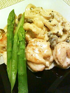 簡単♪鶏もも肉のマスタードクリーム煮-レシピのメイン写真