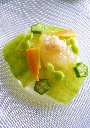 冷たい冬瓜❁白梅酢ジュレかけ-レシピのメイン写真