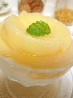 *桃のコンポートのヨーグルト添え*-レシピのメイン写真
