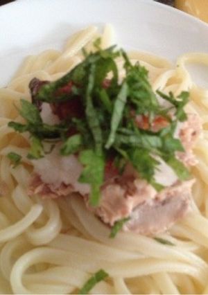 さば缶 梅おろしうどん-レシピのメイン写真