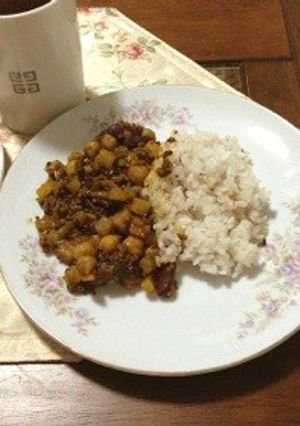 ヘルシー！簡単！大根とお豆のドライカレー-レシピのメイン写真