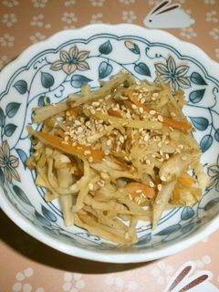 切干入りきんぴらごぼう-レシピのメイン写真
