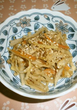 切干入りきんぴらごぼう-レシピのメイン写真