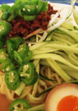 涼炸醤麺（冷しジャージャー麺）-レシピのメイン写真