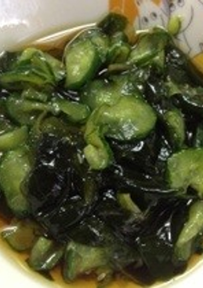 簡単さっぱり！きゅうりとワカメの酢の物-レシピのメイン写真