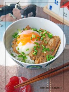 とろろ&温卵のっけ♪ハモの照り焼き丼♪-レシピのメイン写真