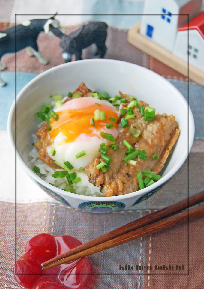 とろろ＆温卵のっけ♪ハモの照り焼き丼♪-レシピのメイン写真
