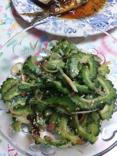 茗荷とゴーヤの梅肉あえ-レシピのメイン写真