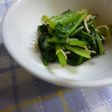 小松菜のちりめんじゃこ和え(わさび風味)