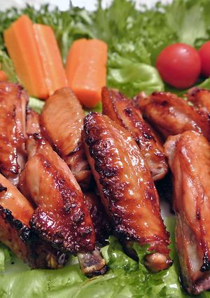 鶏手羽中のにんにく醤油漬け込み焼き-レシピのメイン写真