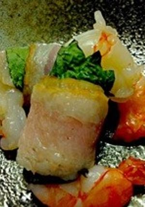 お弁当におつまみに☆エビの大葉ベーコン巻-レシピのメイン写真