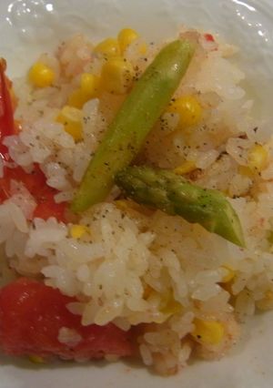 夏野菜の炊き込みご飯-レシピのメイン写真