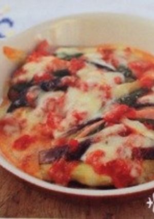 なすとハムの重ね焼きグラタン-レシピのメイン写真
