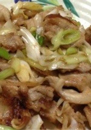 簡単すぐ出来る豚バラねぎ炒め-レシピのメイン写真
