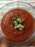 トマト缶で簡単ガスパチョ