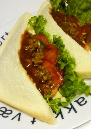 食パンでタコスサンド♪-レシピのメイン写真