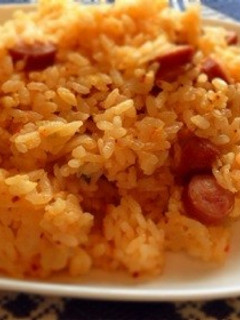 炊飯器で作る簡単キムチ炒飯-レシピのメイン写真