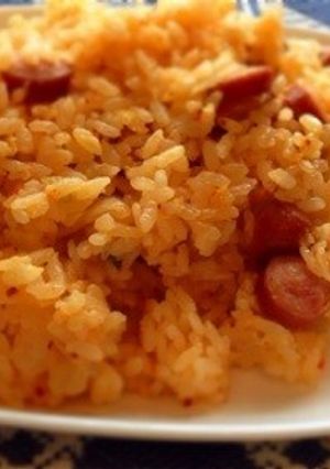 炊飯器で作る簡単キムチ炒飯-レシピのメイン写真