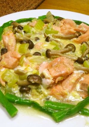 ノルウェーサーモンと野菜の軽い煮込み-レシピのメイン写真