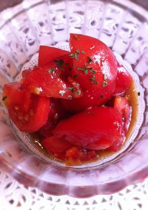 トマトのソースマリネ-レシピのメイン写真