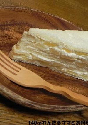 ふんわり食パンde梨のミルクレープ風-レシピのメイン写真
