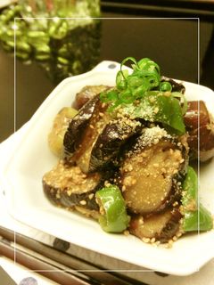 レンジで簡単✯茄子の変わり胡麻煮風-レシピのメイン写真