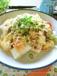 お好み焼き風 ふんわりパンディッシュ-レシピのメイン写真