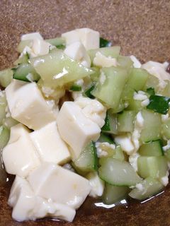 きゅうりと豆腐の和え物-レシピのメイン写真