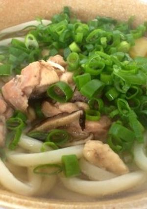 鶏出汁の暖かいおうどん-レシピのメイン写真