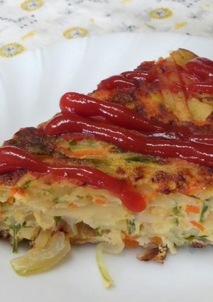 野菜たっぷりスペイン風オムレツ-レシピのメイン写真