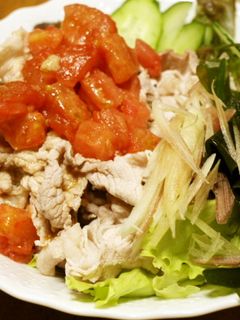 夏の豚シャブトマトサラダ♪-レシピのメイン写真