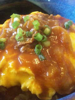 ハヤシオムライス丼-レシピのメイン写真