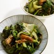 夏に!いわし蒲焼缶de瓜モロヘイヤ酢の物